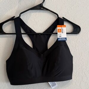 Women's Black High Support Sports Bra